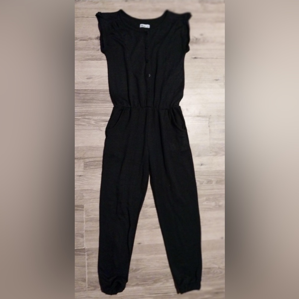 Epic Threads Girls Large (12-14) black jumpsuit with pockets